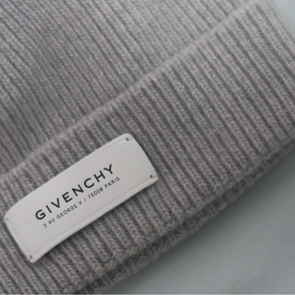 Givenchy Gray Knit Beanie